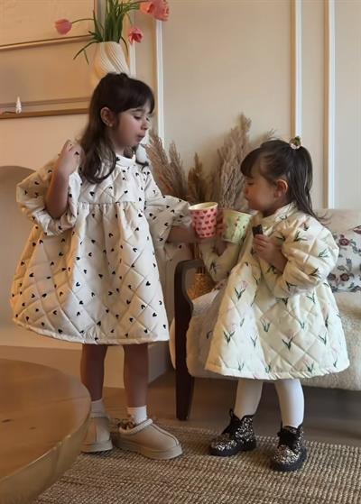 Tulip Jam Puff Elbise Çocuk