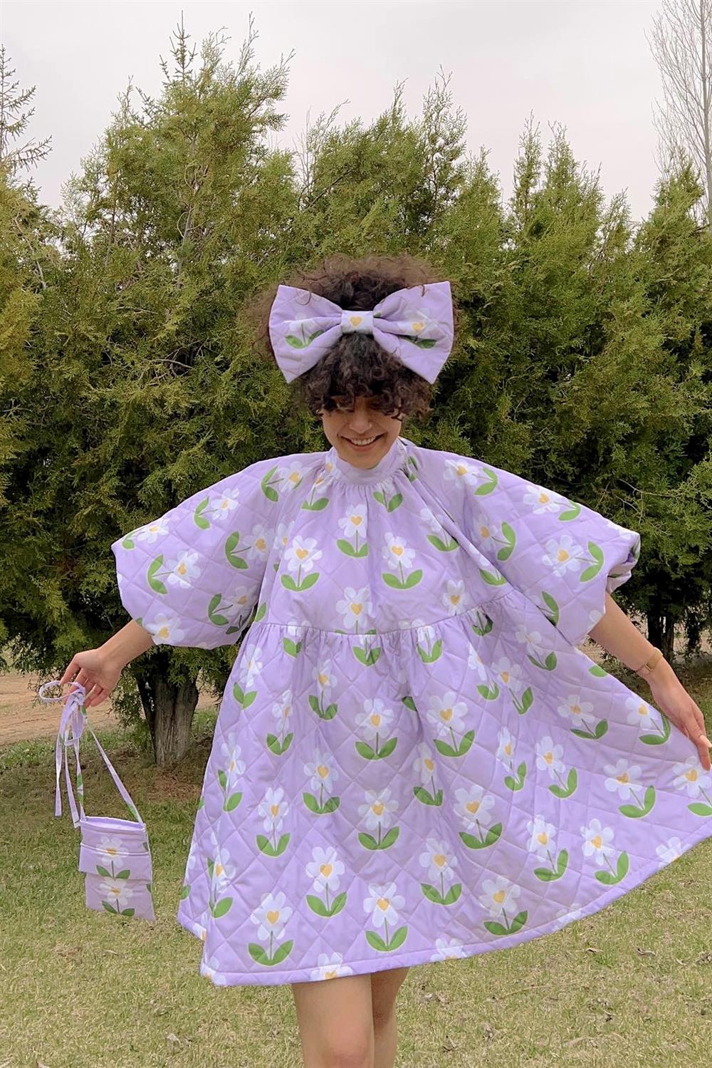  Daisy Dream Puff Ribbon Lilac