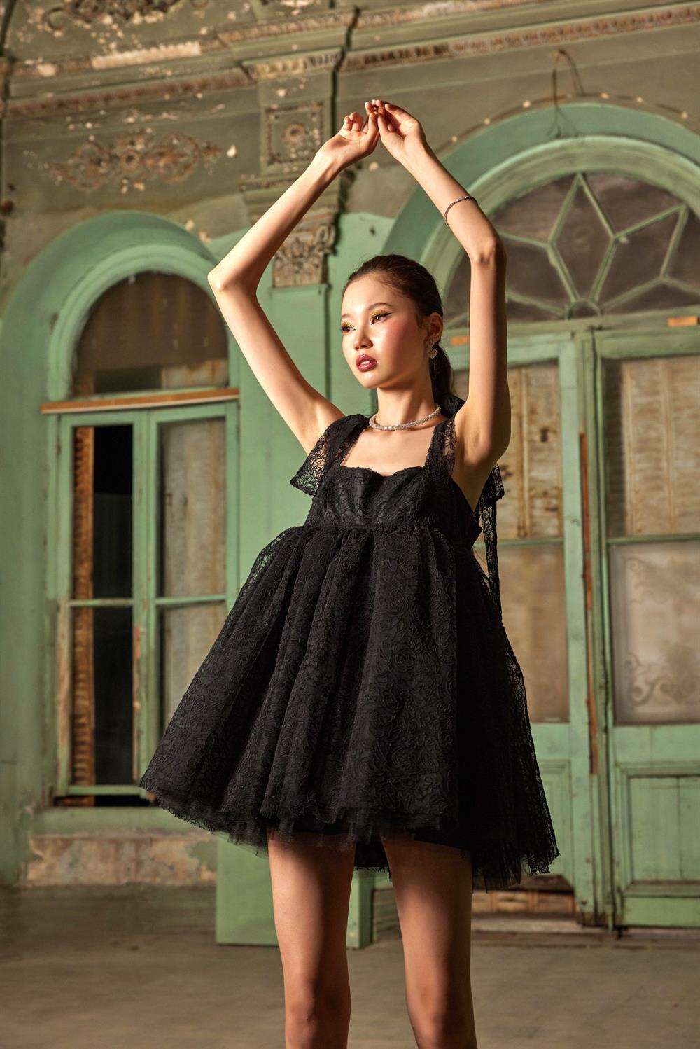 Night Ivy Fluffy Dress