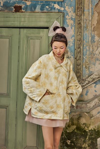 ButterCup Puff Snap Buttoned Coat