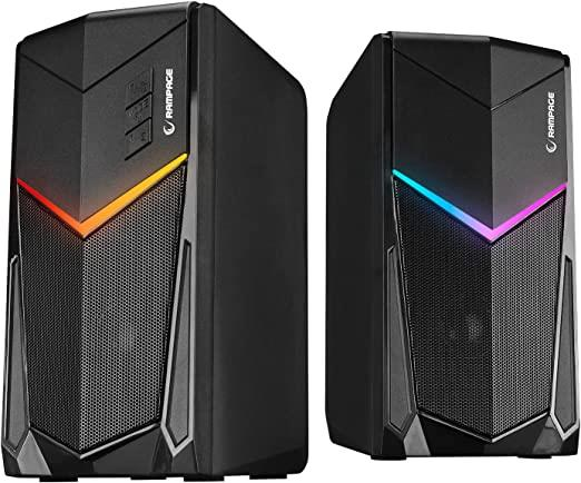 RAMPAGE RMS-X7 SPECTRA BLUETOOTH FM Lİ RGB IŞIKLI MULTİMEDİA GAMİNG OYUNCU 2.0 SPEAKER