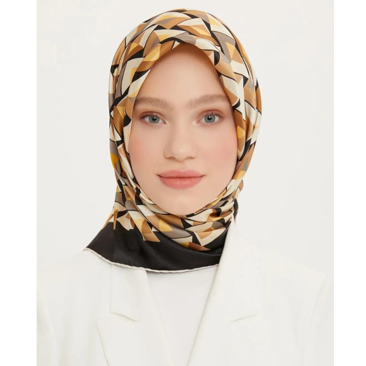 Armine E22YA8720D0303 Dj Saf İpek Eşarp 8720D (T)  (Nostalji Twill)