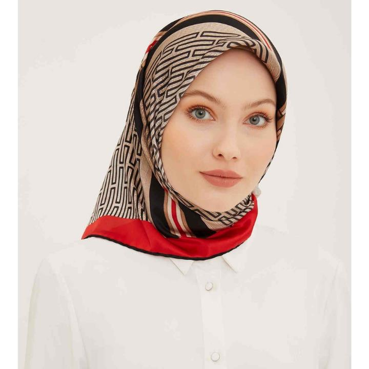 Armine E23YA8930D0437 Dj Saf İpek Eşarp 8930D (T)  (Nostalji Twill)