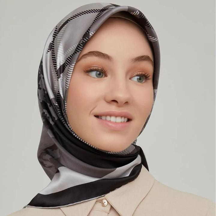 Armine E21KA8620D0305 Dj Saf İpek Eşarp 8620D (S)  (Nostalji Sura)
