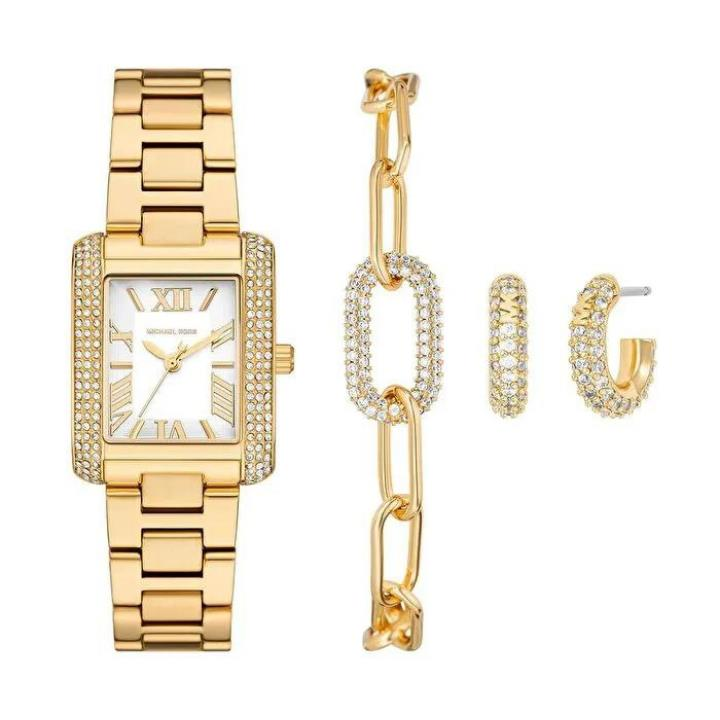 Michael Kors MK4837SET Kadın Kol Saati Bileklik ve Küpe Seti