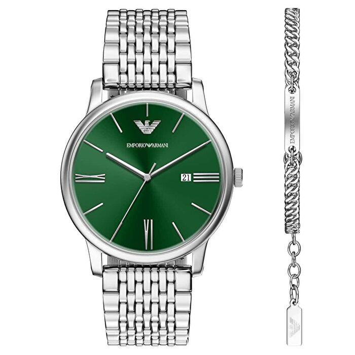 Emporio Armani AR80087SET Erkek Kol Saati ve Bileklik Seti