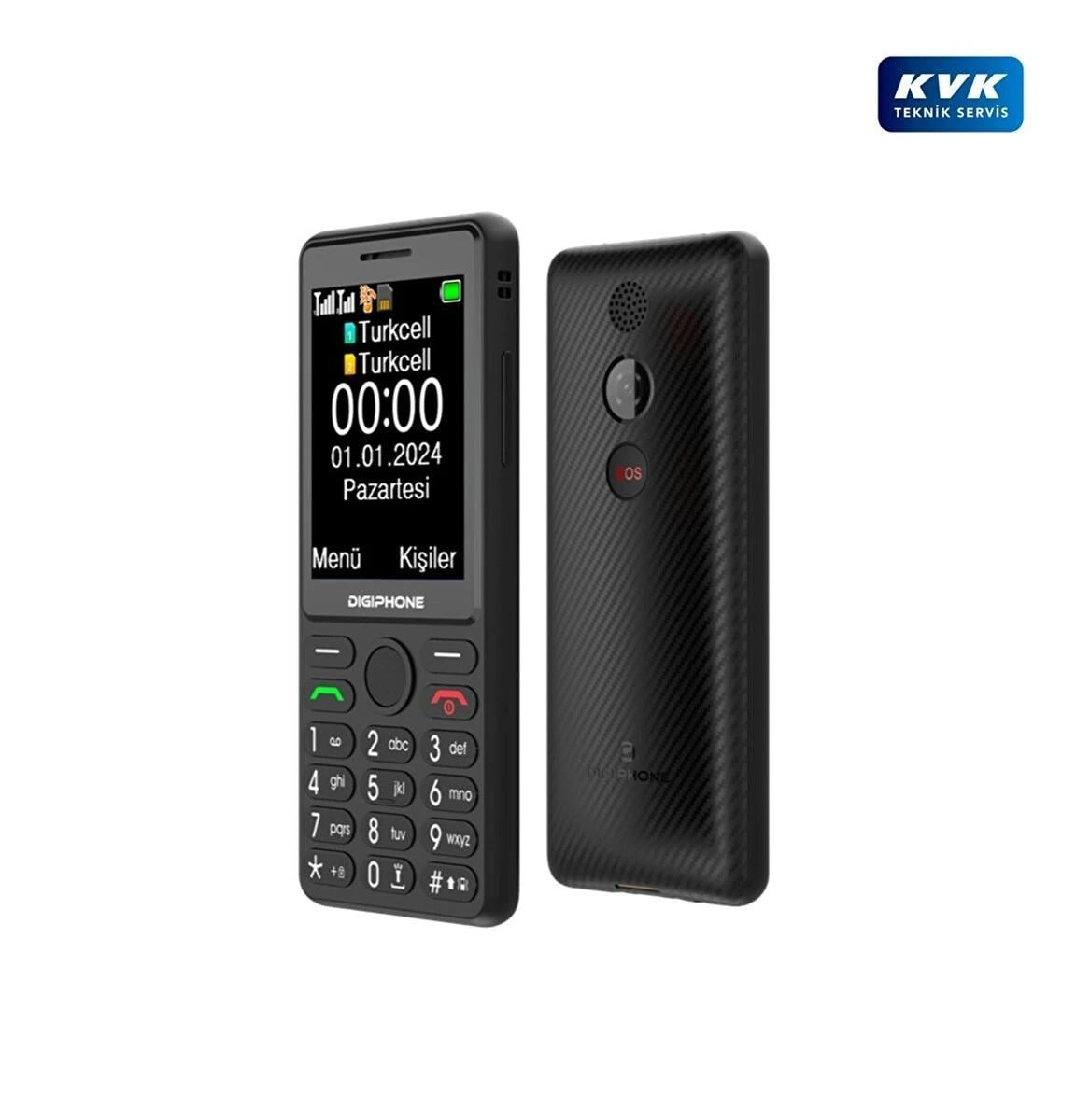 DIGIPHONE S600 PLUS SİYAH TUŞLU TELEFON