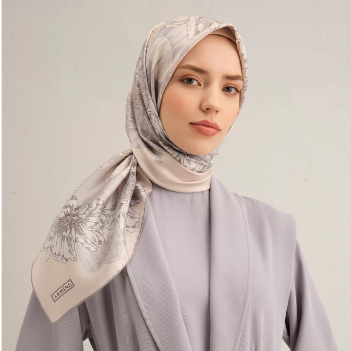 Armine E25YA9330D01 02 Dj Saf İpek Eşarp 9330D (T)