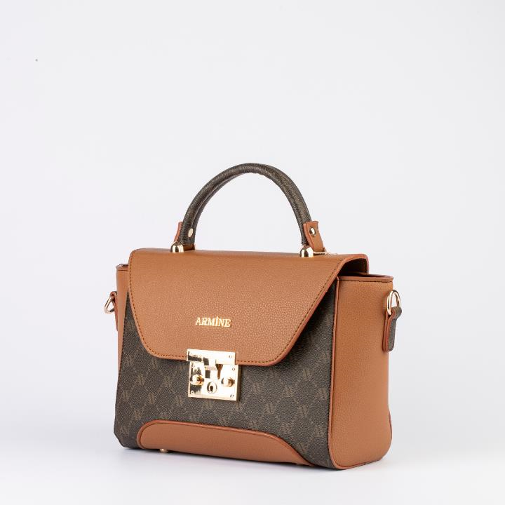 Armine 378 Kadın Çanta Kahve Noktalı