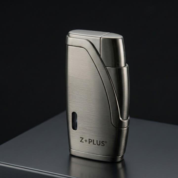 Z-plus Çift Torch Pürmüz Gunmetal Puro Çakmağı