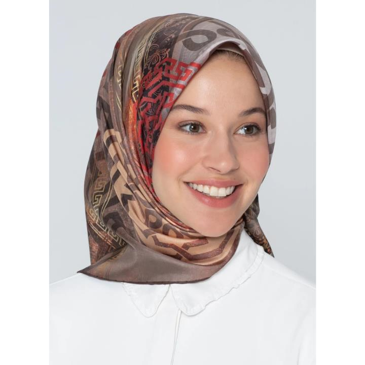 Armine E19YA8245D0101 Dj Saf İpek Eşarp 8245D (T) (Nostalji Twill)