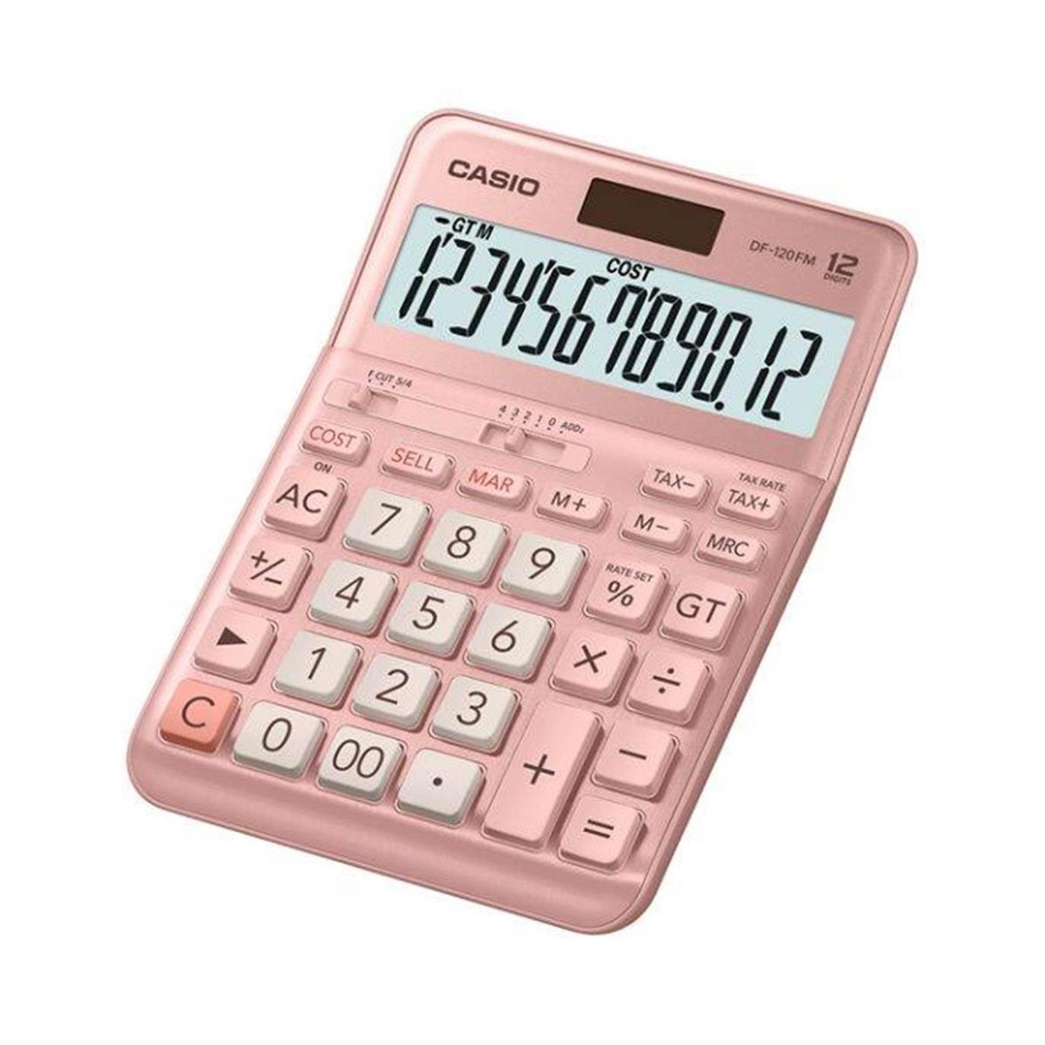 Casio DF-120FM-PK-W-DP Hesap Makinesi Desktop	