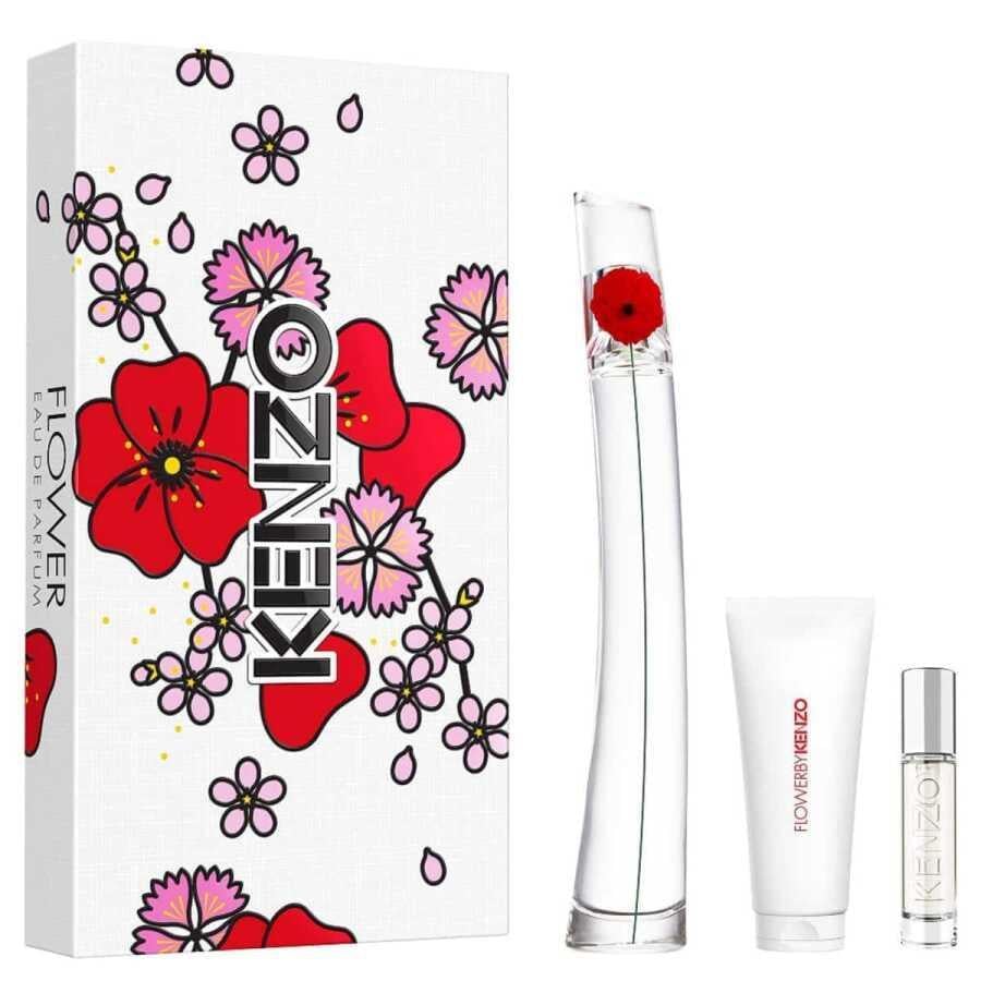 Flowerby Kenzo 85180004 100ml EDP + 10ML EDP + BODY MILK 75 Kadın Parfüm