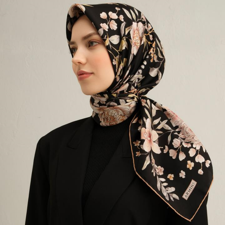 Armine E25YA9347D02 04 Dj Saf İpek Eşarp 9347D (T)