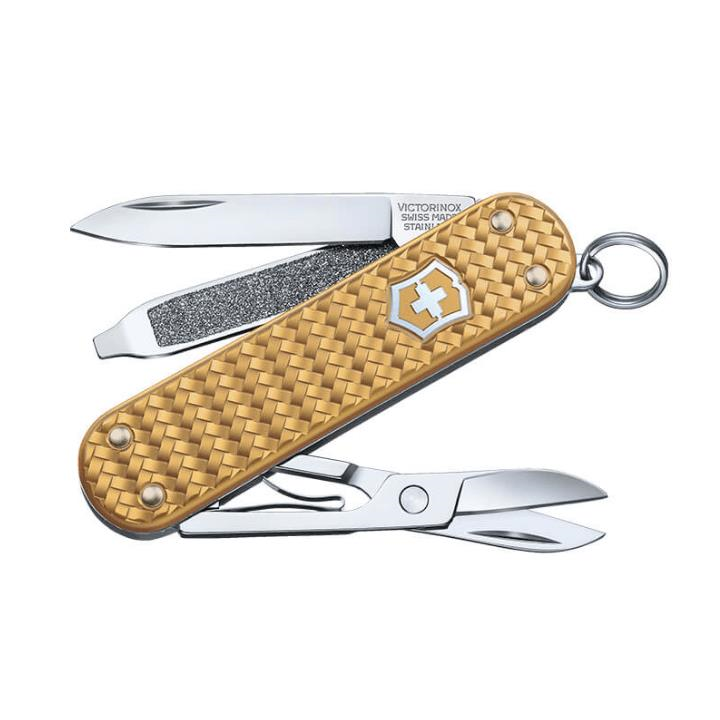 Victorinox VT 0.6221.408G Classıc SD Alox 58MM Çakı, Gold