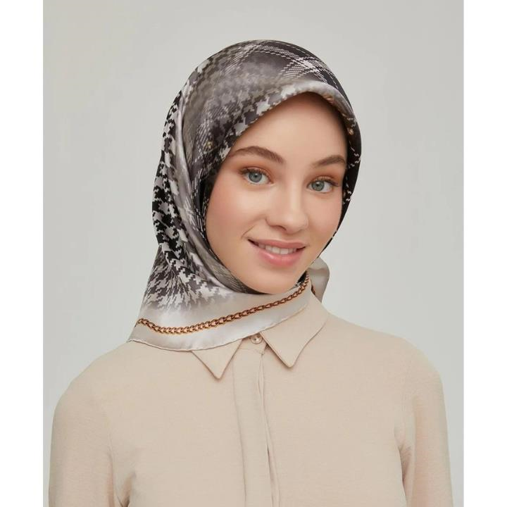 Armine E21KA8612D0404 Dj Saf İpek Eşarp 8612D (T)  (Nostalji Twill)