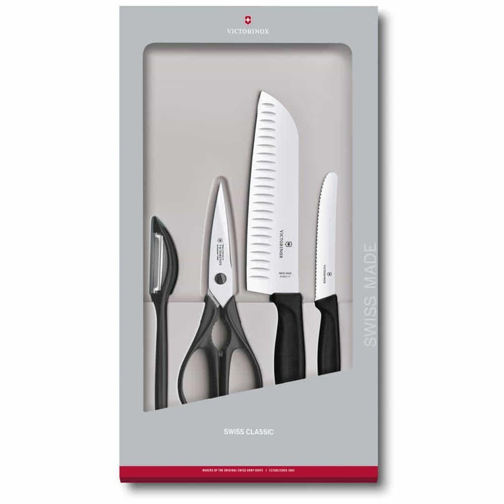 Victorinox VT 6.7133.4G Swıss Classıc Mutfak Set 4 Parça Kutuda Siyah