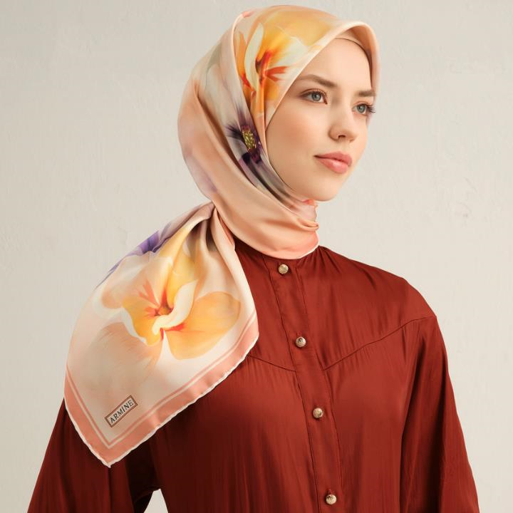 Armine E25YA9305D02 34 Dj Saf İpek Eşarp 9305D (T)