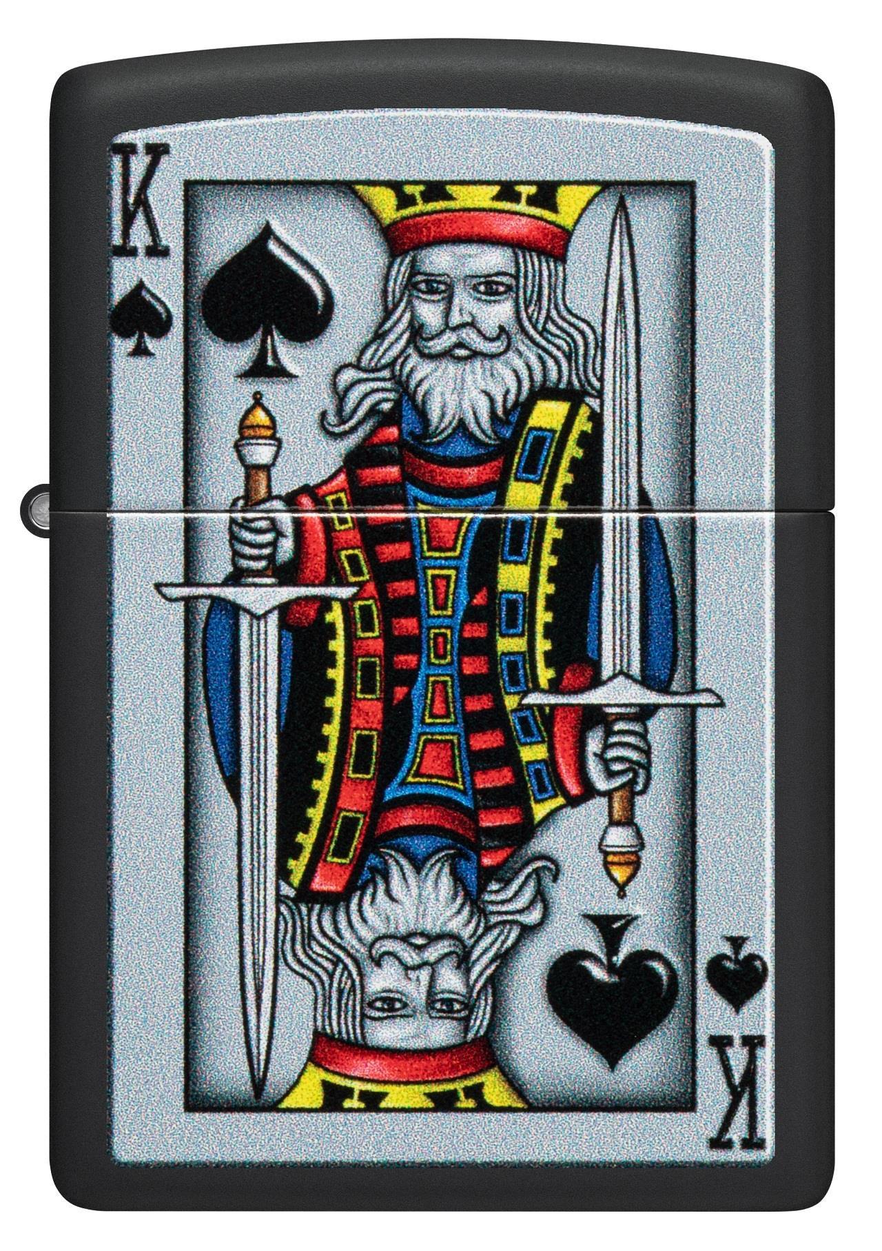 Zippo 218 2022Pff King Of Spades Design ÇAKMAK 48488-100053 (3-2)