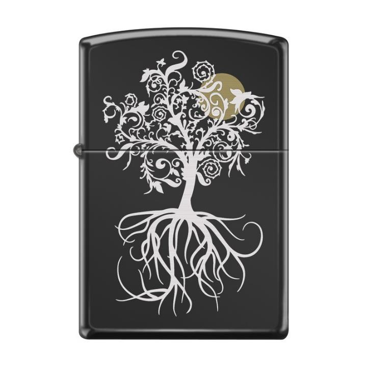 Zippo 24756 Tree And Moon Design Çakmak