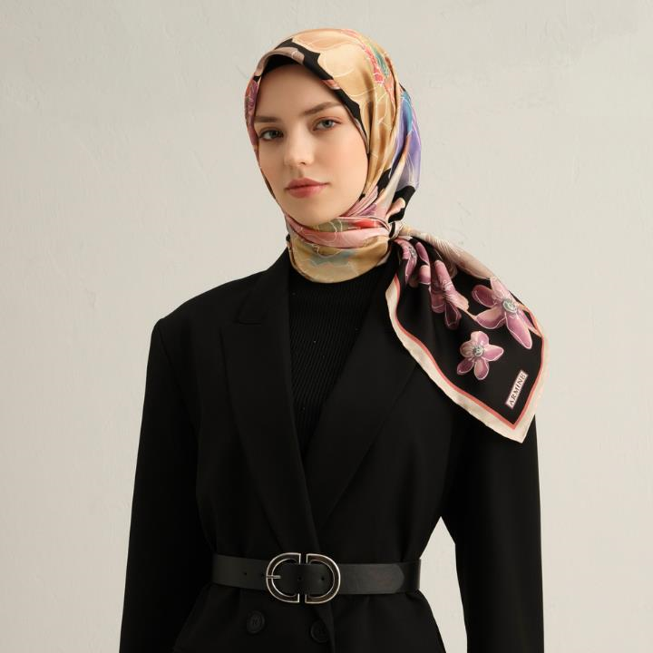Armine E25YA9318D02 04 Dj Saf İpek Eşarp 9318D (T)