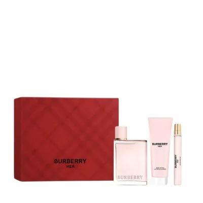 Burberry Her Edp 100Ml + Edp 10Ml + Bl75Ml Set Kadın Parfüm