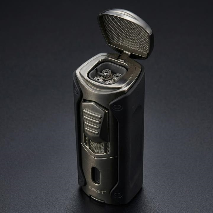 Euro Jet Dört Torch Gunmetal Pürmüz Puro Çakmağı