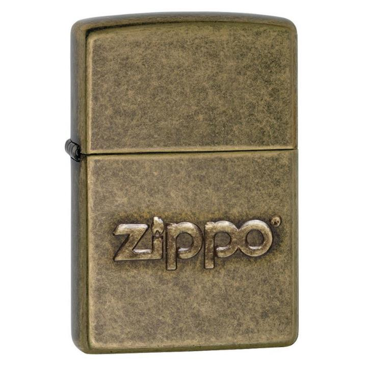 Zippo Stamp Antiqued Brass Çakmak 28994-000003 (5-1)