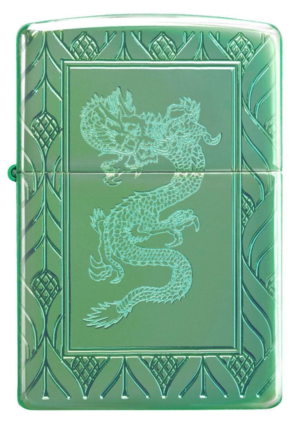 Zippo Armor Hp Green Elegant Dragon ÇAKMAK 49054-075226 (10-1)