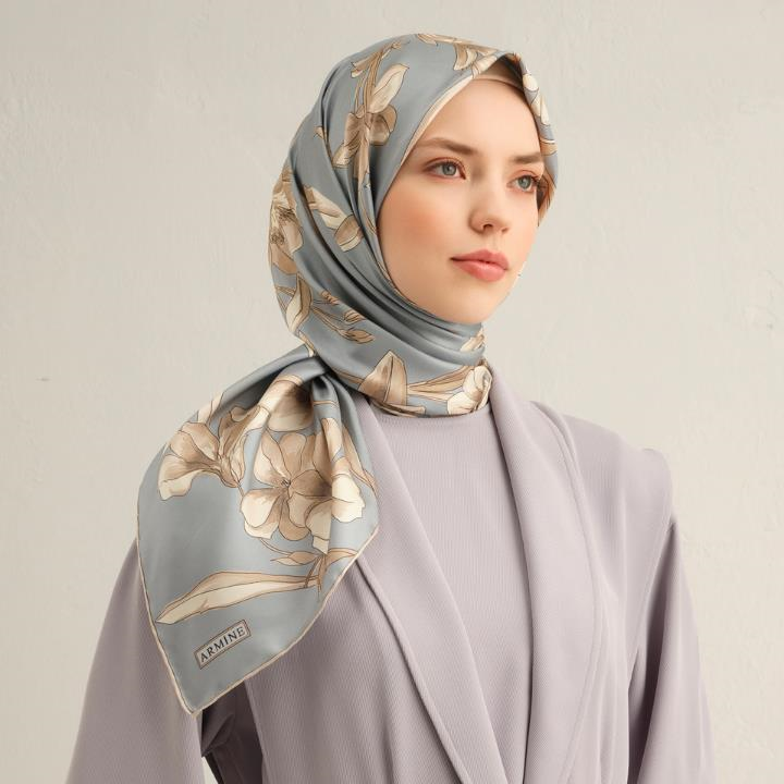 Armine E25YA9324D02 09 Dj Saf İpek Eşarp 9324D (T)