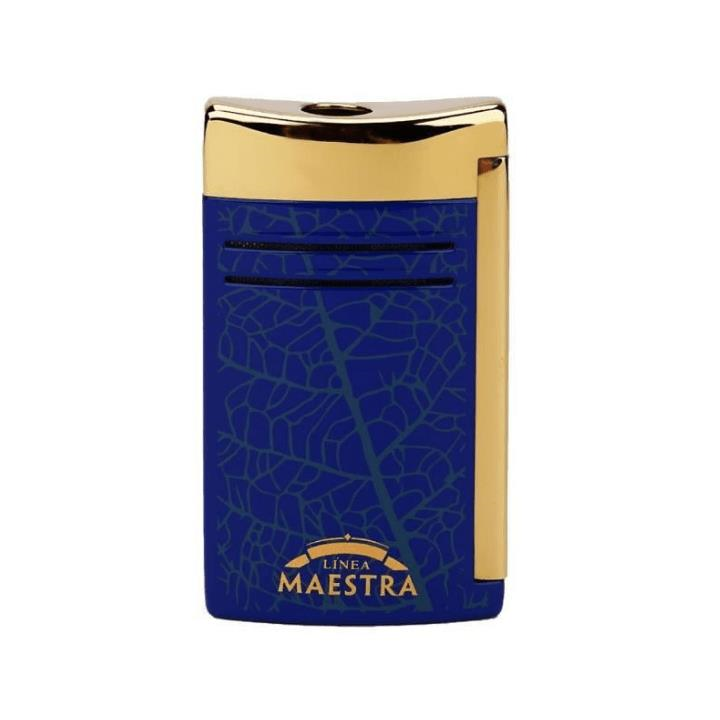 S.T. Dupont 20095 Maxi Jet Partagas Mavi - Altın Rengi Çakmak 