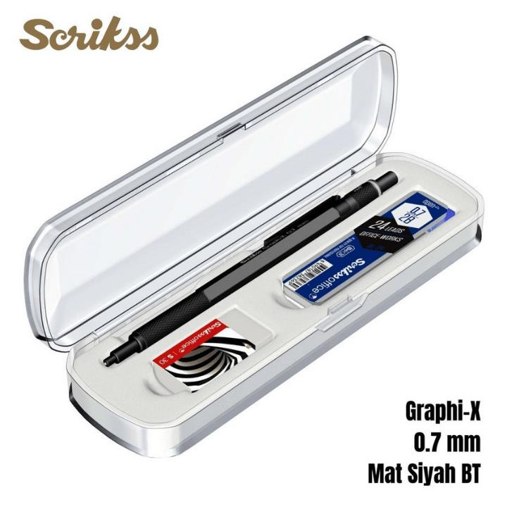 Scrikss T00SBCCGRX240A GRAPH-X 3Lü Set, Siyah Kalem