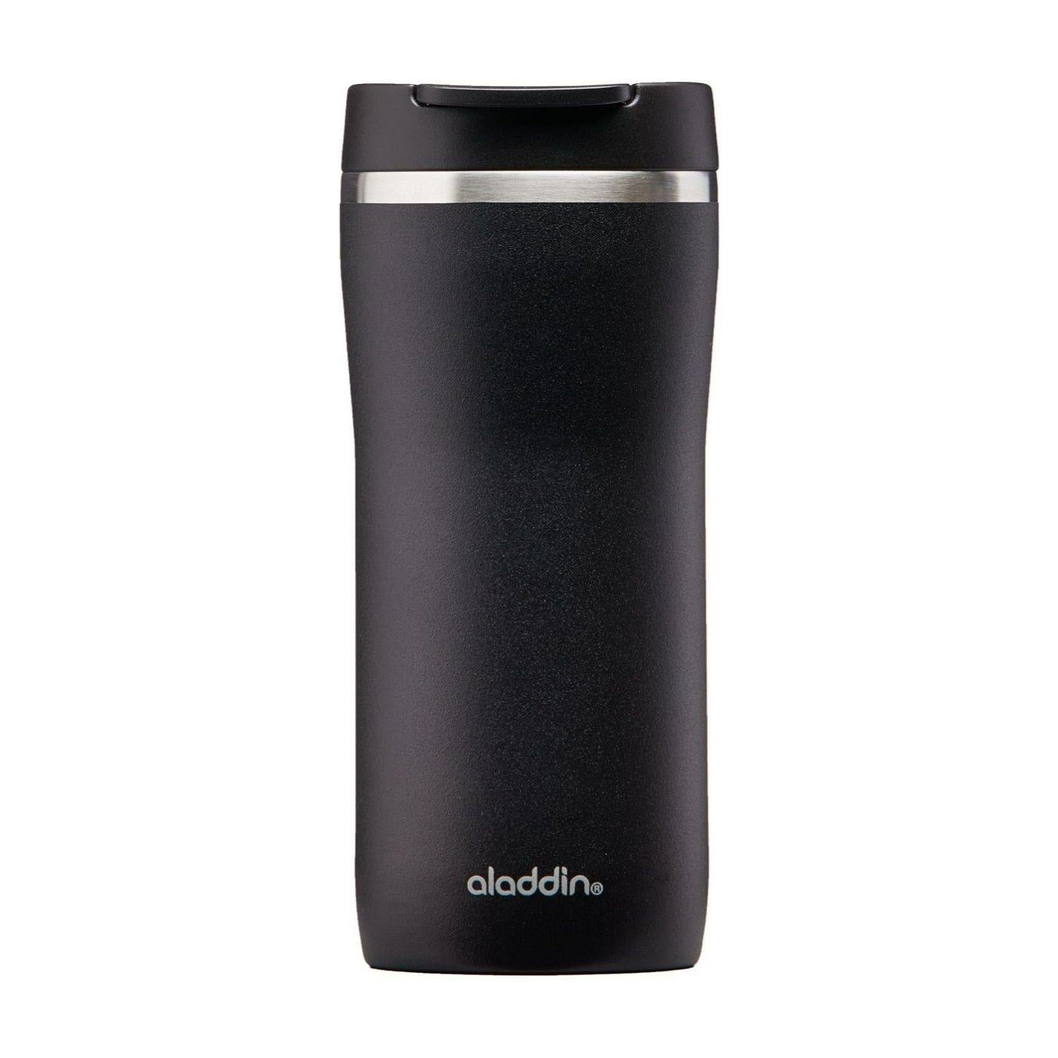 Aladdin 10-09363-007 Mocca Thermavac Leak-Lock Çelik Termos Bardak 0.35L Siyah