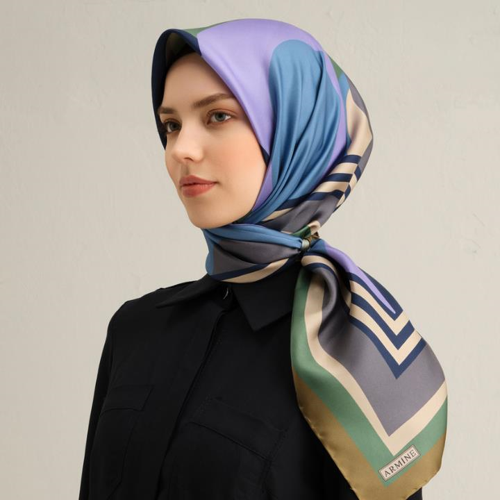 Armine E25YA9313D02 82 Dj Saf İpek Eşarp 9313D (T)
