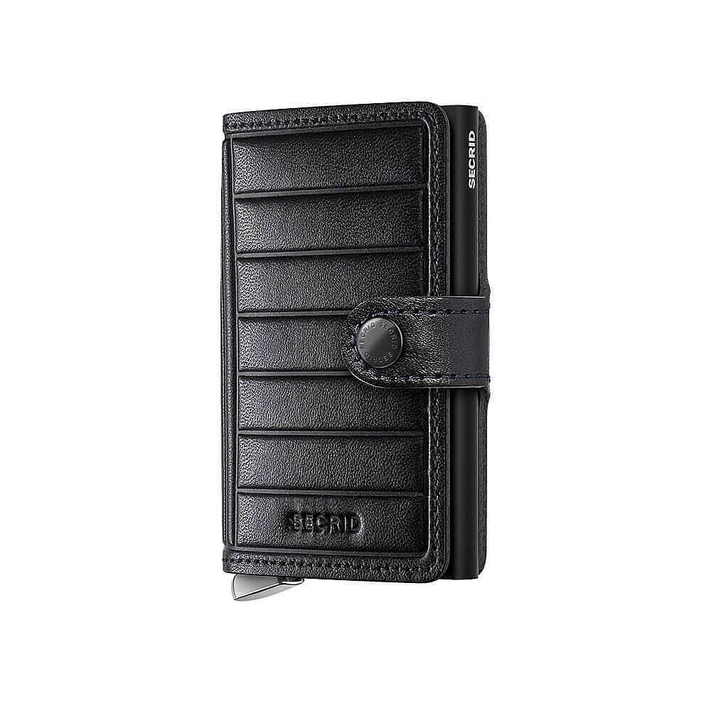 Secrid SCD 013.3 Premium Miniwallet+ Emboss Lines Kartlık Cüzdan, Siyah