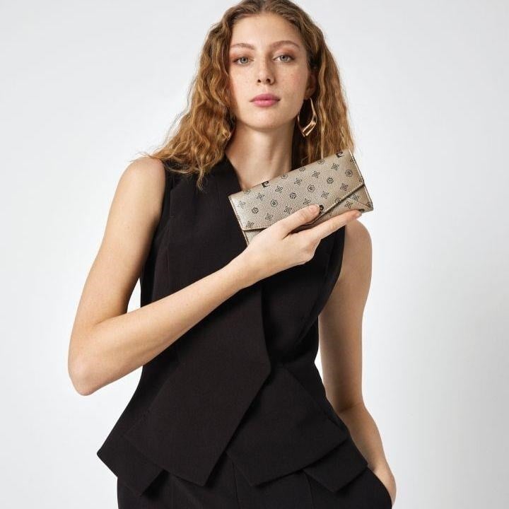 Pierre Cardin 06PC25Y604-MN A Kadın Altın Cüzdan