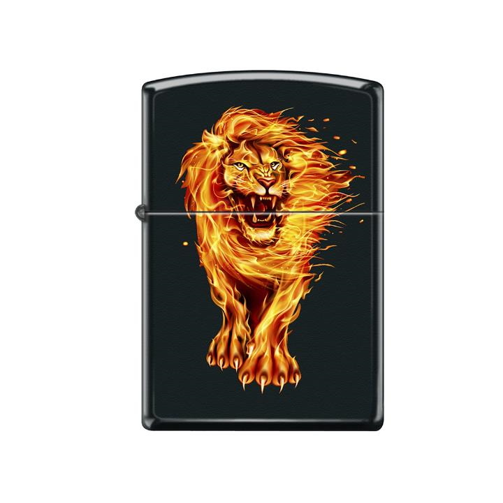 Zippo 218-122129 Lion Fire Design (6-2) Çakmak