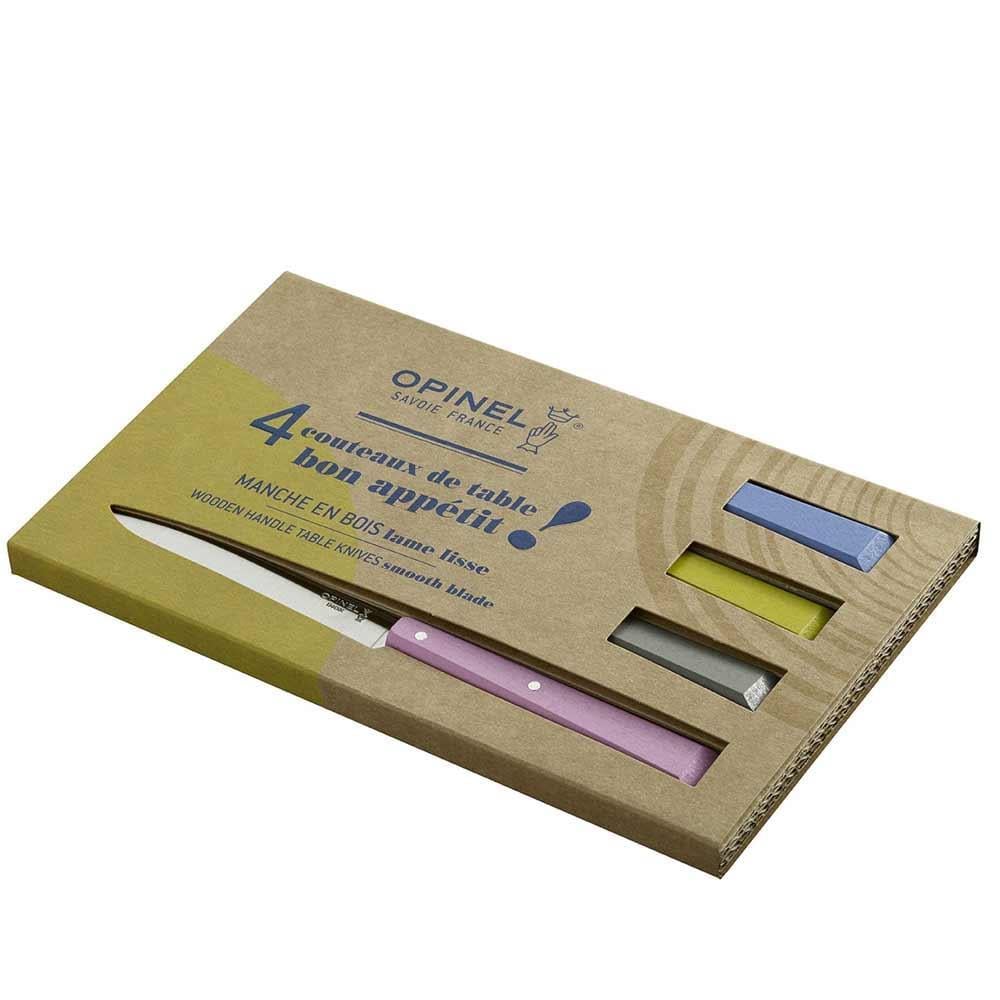 Opinel OP-001533 Bon Appetit Ahşap 4lü Biftek Bıçak Seti