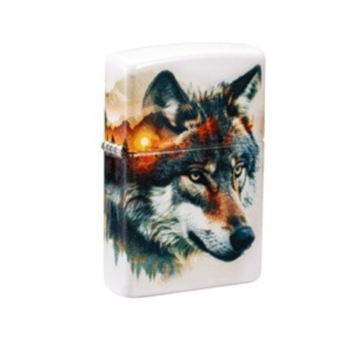 Zippo 46866-128717 Wolf And Mountain Design Çakmak