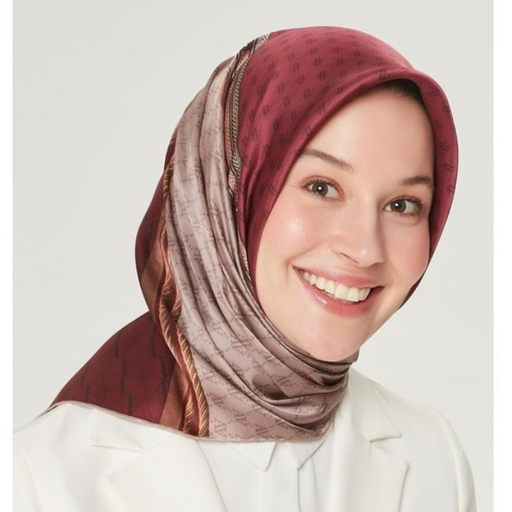 Armine E21YA8519D0484 Dj Saf İpek Eşarp 8519D (T)  (Nostalji Twill)