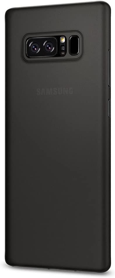Galaxy Note 8 Kılıf, Spigen Air Skin Ultra İnce 4 Tarafı Tam Koruma Bl