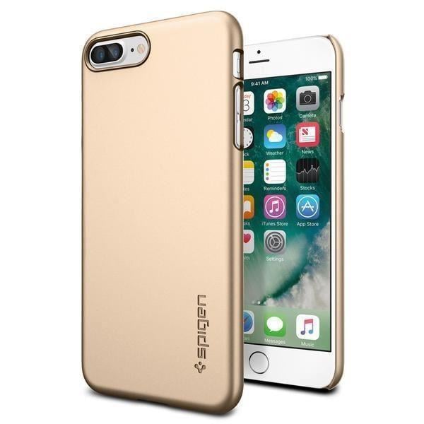 iPhone 7 Plus Kılıf, Spigen Thin Fit Ultra İnce Champagne Gold