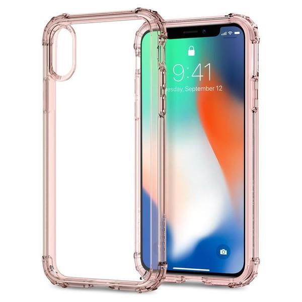 iPhone X Kılıf, Spigen Crystal Shell Rose Crystal