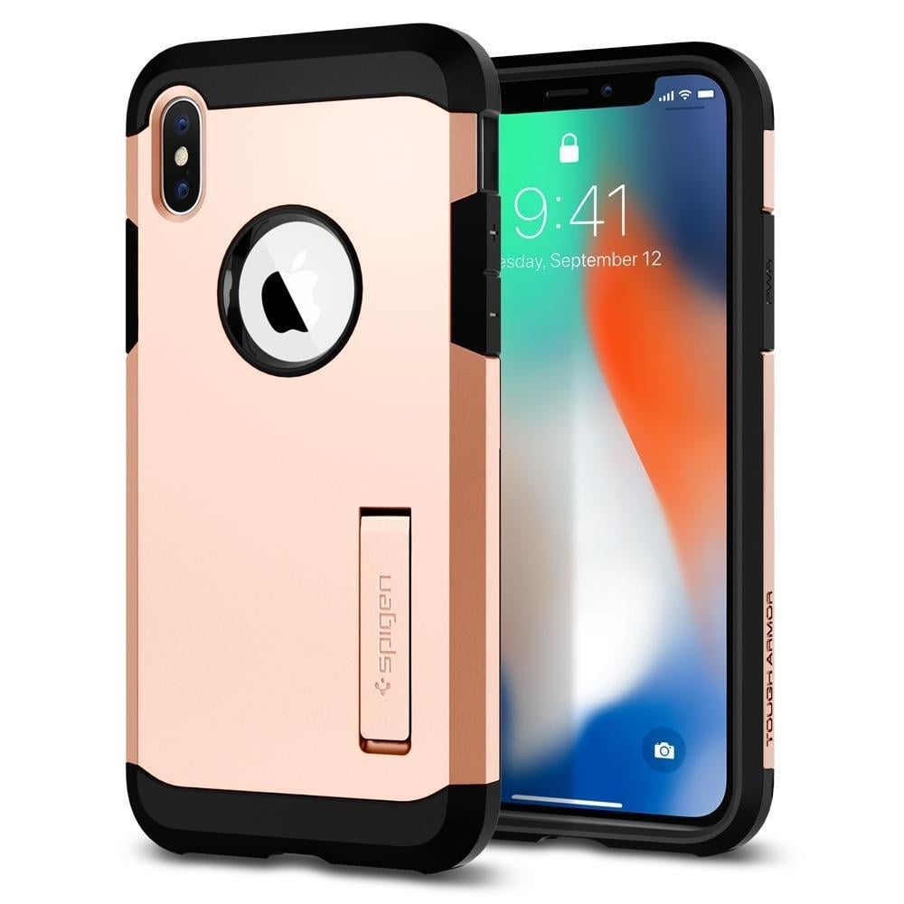 Spigen ,iPhone X Kılıf,  Tough Armor Blush Gold