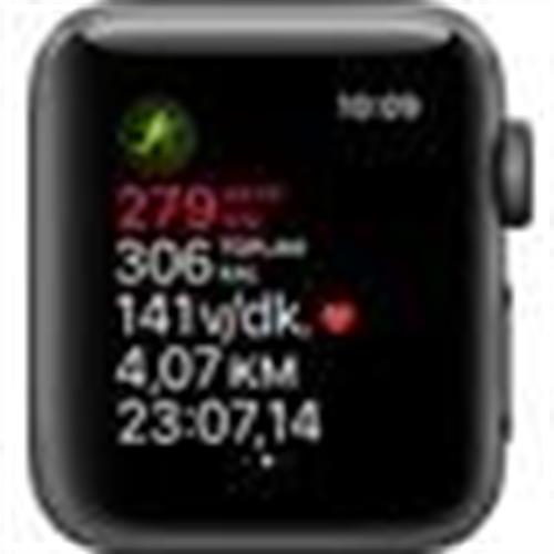 APPLE WATCH SERIES 3 GPS 38MM SPACE GRAY CASE WITH BLACK SPOR