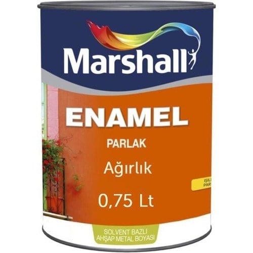 Marshall Enamel Parlak Sentetik Boya 0,75 Lt Havai Mavi
