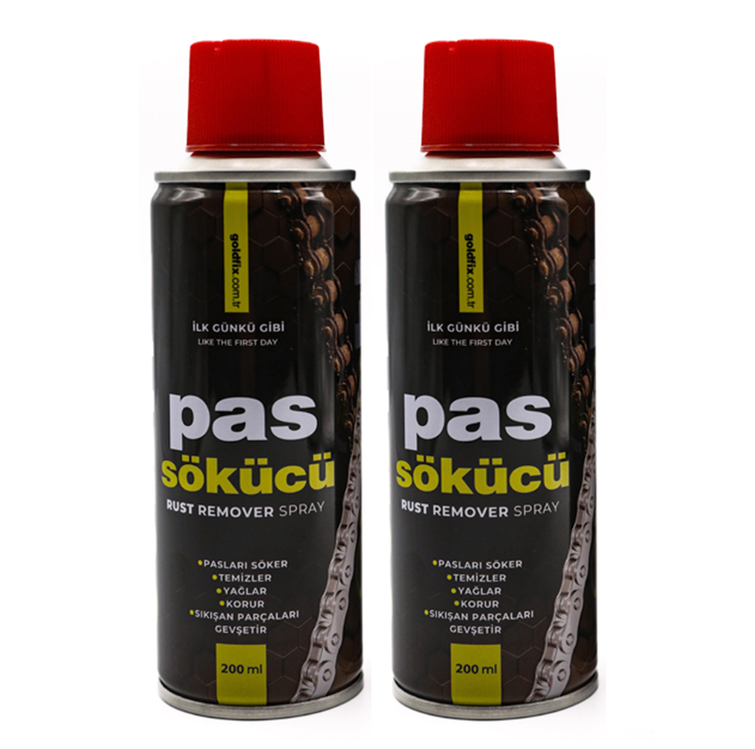 2 ADET GOLDFİX PAS SÖKÜCÜ SPREY 200ML