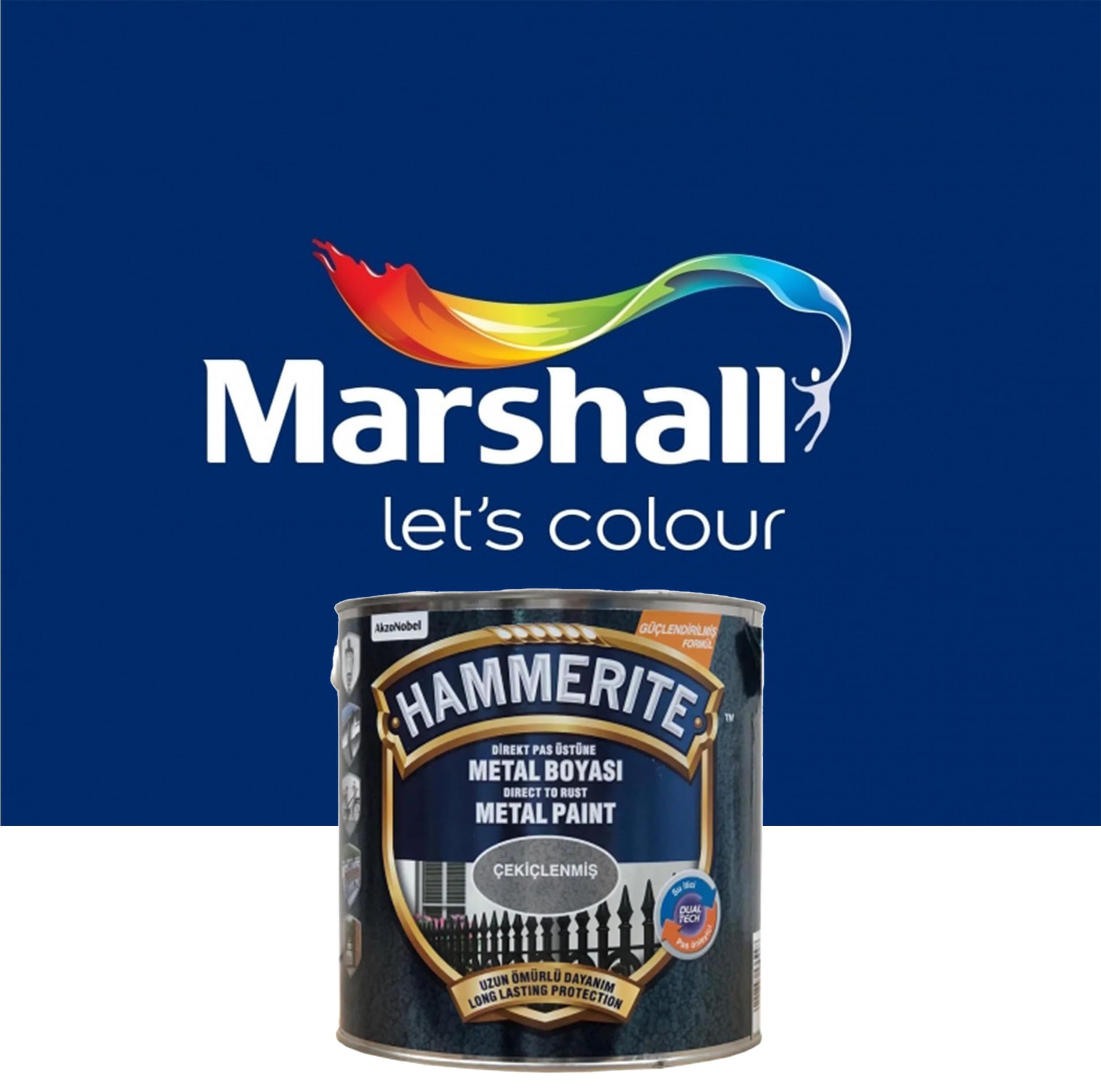 MARSHALL HAMMERİTE ÇEKİÇLENMİŞ TİP METAL BOYALARI 0.75 LT 1KG