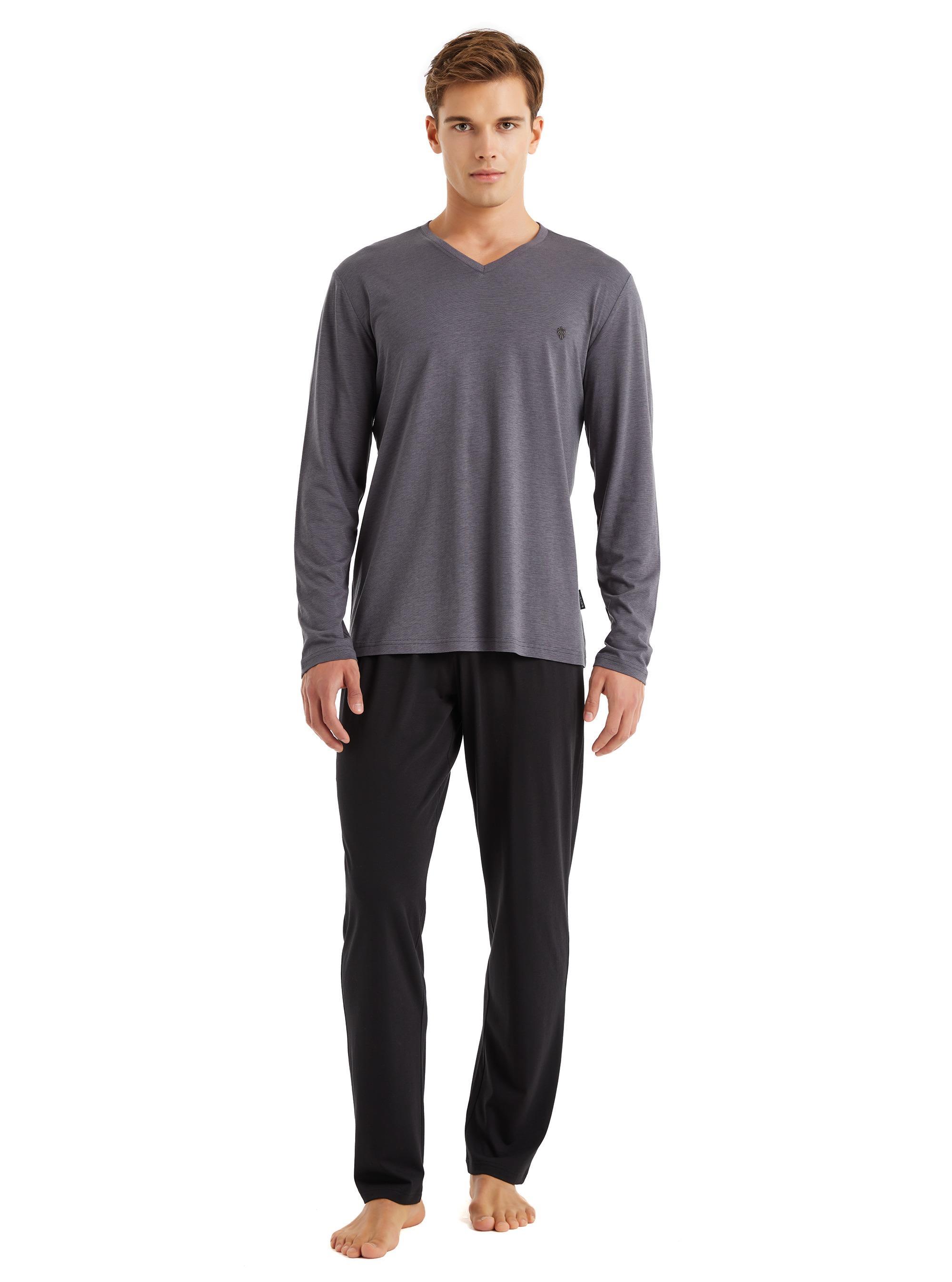 Blackspade Erkek Antrasit 3lü Pijama Takımı 40572