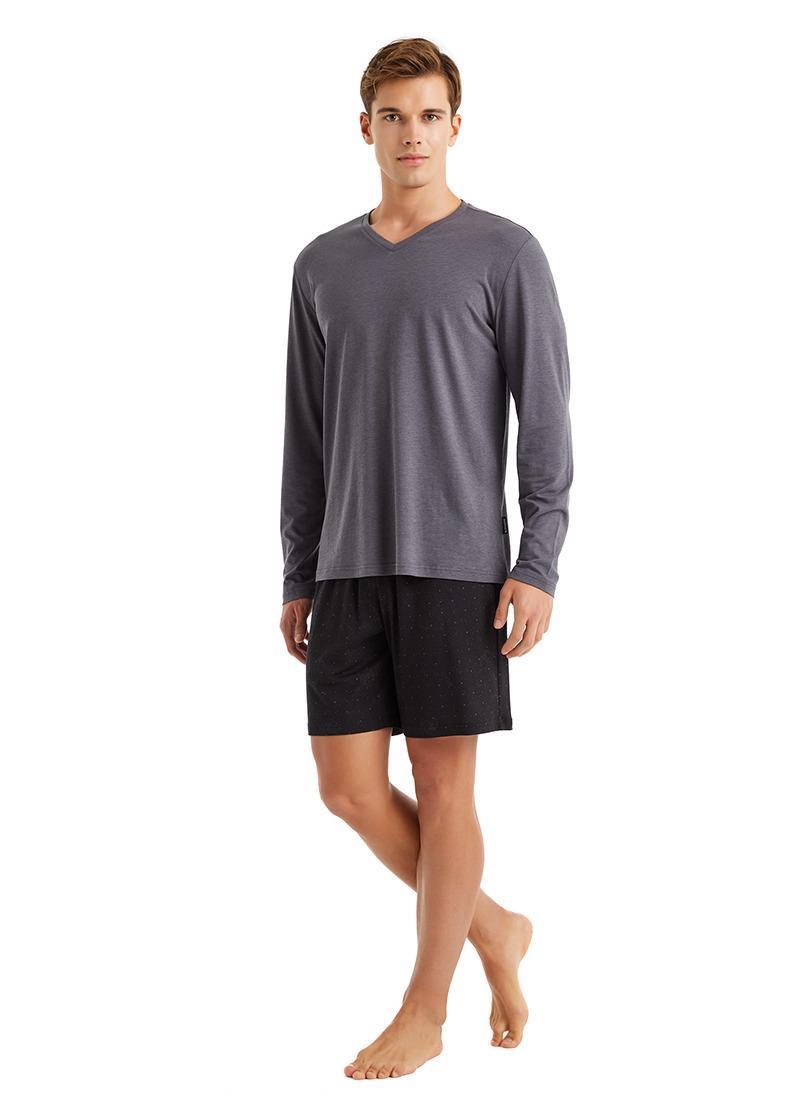 Blackspade Erkek Antrasit 3lü Pijama Takımı 40572